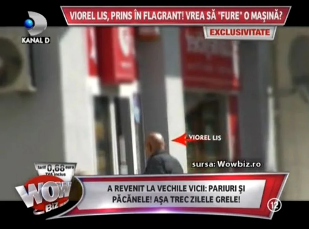 Viorel Lis nu s-a săturat de jocurile de noroc, aşa că a mers la a doua casă de pariuri (captură: Kanal D)