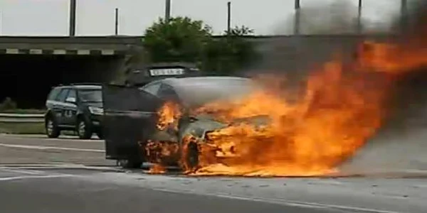 incendiu autostrada