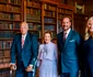 Regele Harald al Norvegiei și Regina Sonja cu Haakon și Mette Marit, 2026, la reședința regală Gamlehaugen din Bergen.