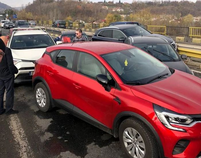 Accident în lanț pe DN1 FOTO ISU Prahova
