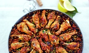 Paella cu ciocanele de pui jpeg