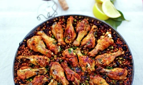 Paella cu ciocanele de pui jpeg