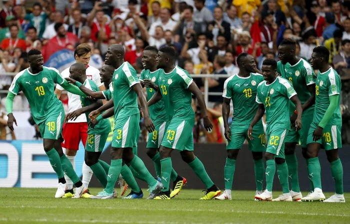 
    Bucuria senegalezilor dupa producerea surprizei la Cupa Mondiala 2018FOTO: EPA  