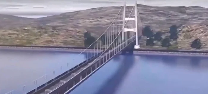 Podul va lega orașul Messina din Sicilia / foto: captura video ProTV