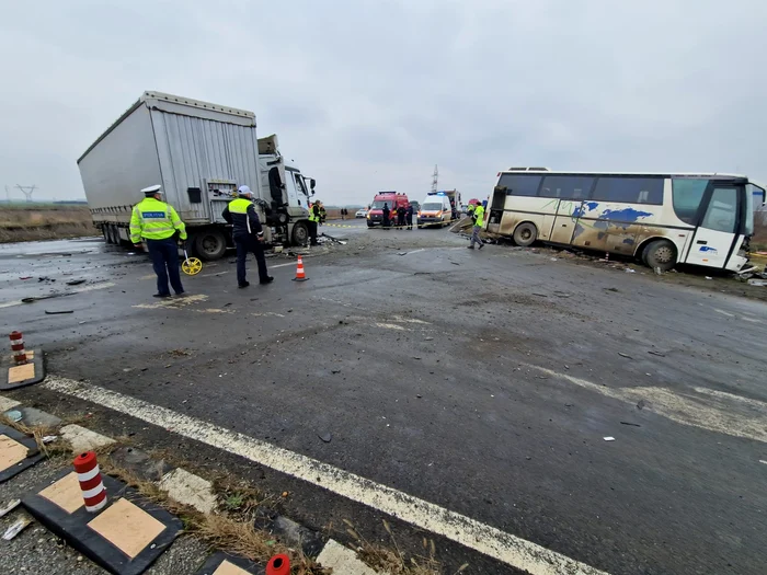Accidentul de pe DN 69 FOTO DRDP Timișoara