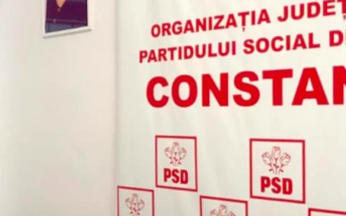 Tabloul Vioricăi Dăncilă la sediul PSD Constanţa Sursa Facebook PSD Constanţa