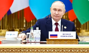 Vladimir Putin în Turkmenistan FOTO EPA EFE jpg