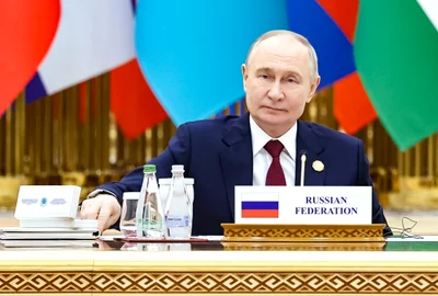 Vladimir Putin în Turkmenistan FOTO EPA EFE jpg