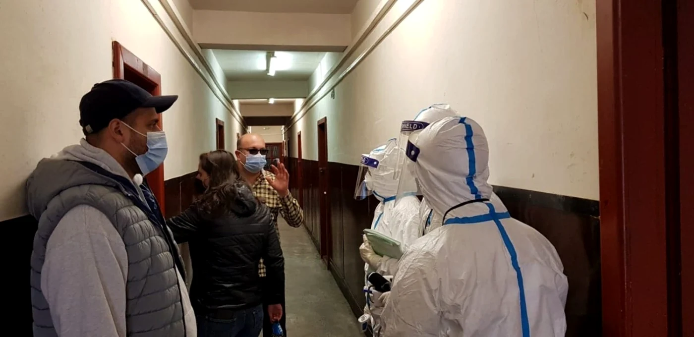 Centru de carantină pentru migranţi de la liceul CFR din Timişoara