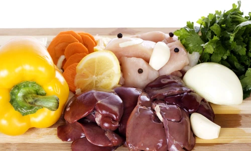 17123884   chicken liver, meat, herbs, bulgarian pepper, carrot and garlic jpeg