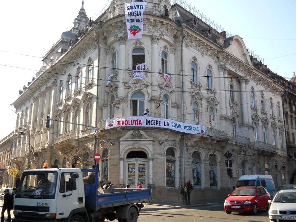 Protest pentru Roşia Montana la Cluj