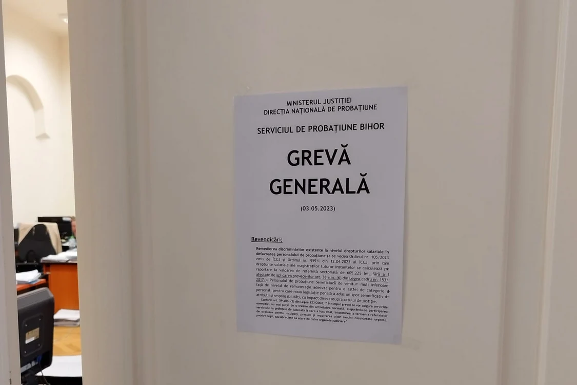 Consilierii de probaţiune au intrat în grevă generală Foto: Laura Gal
