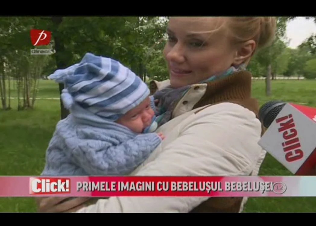 Micuțul este foarte mâncăcios și a luat deja câteva kilograme bune.