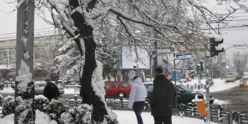 Prima zăpadă la Piatra Neamț