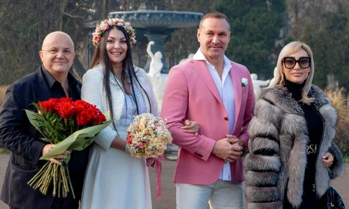 Alin Oprea și Medana, alături de nașii lor, Axinte și soția Sursa Facebook
