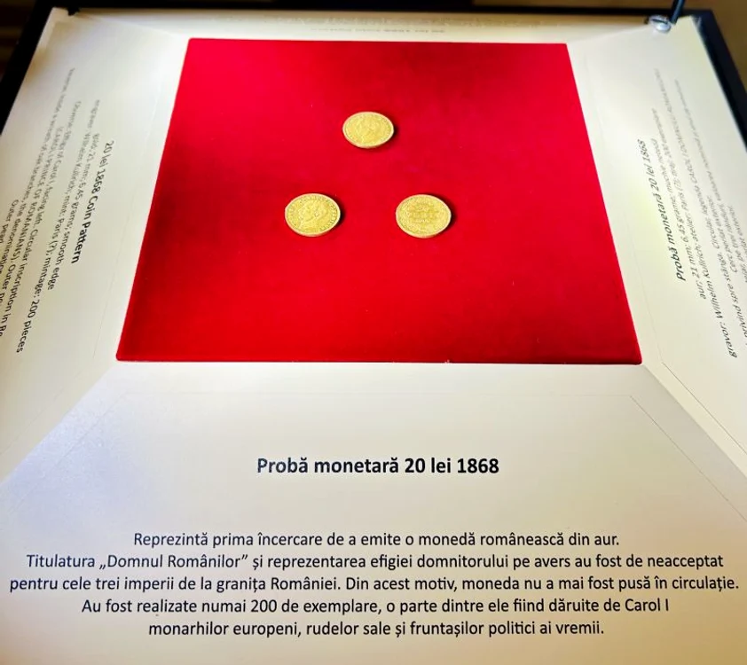 Cele trei exemplare de la Banca Națională a României. Foto: Cristian Popa/Linkedin