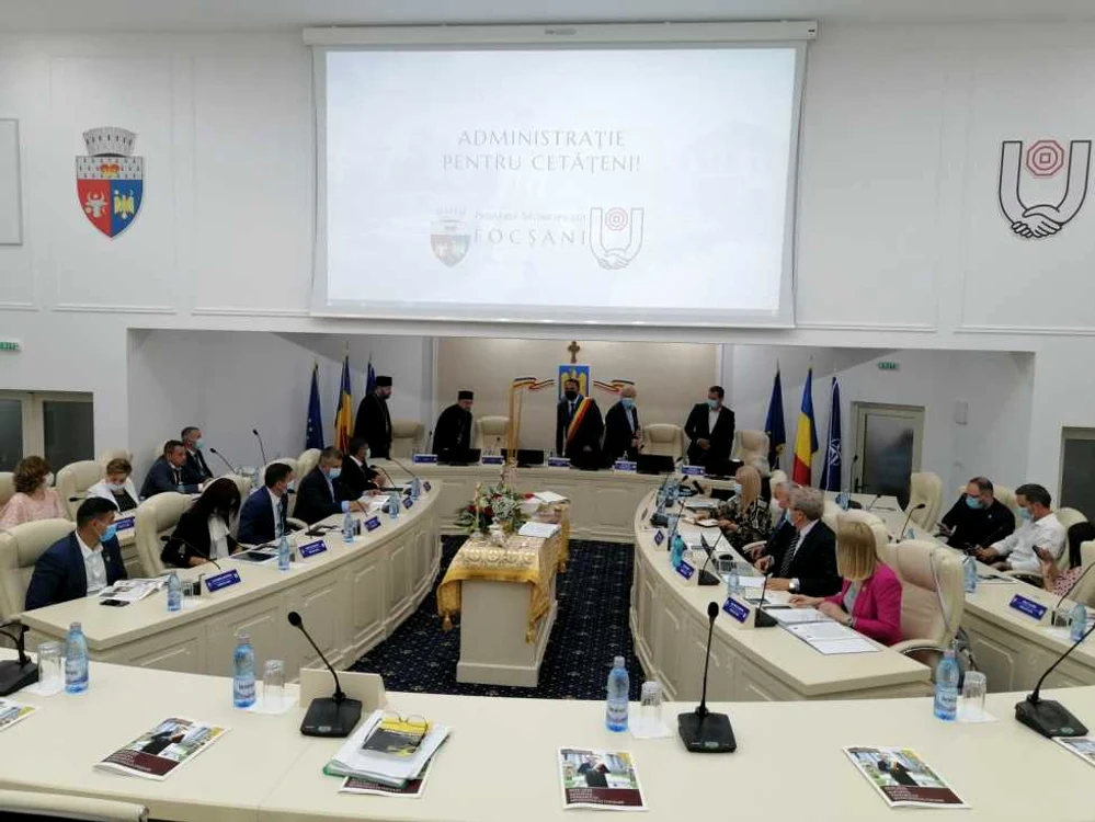 Noua sală a Consiliului Local Focşani