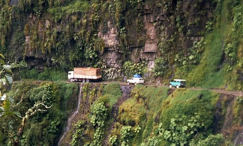 Bolivia Yunga Road wikipedia jpg
