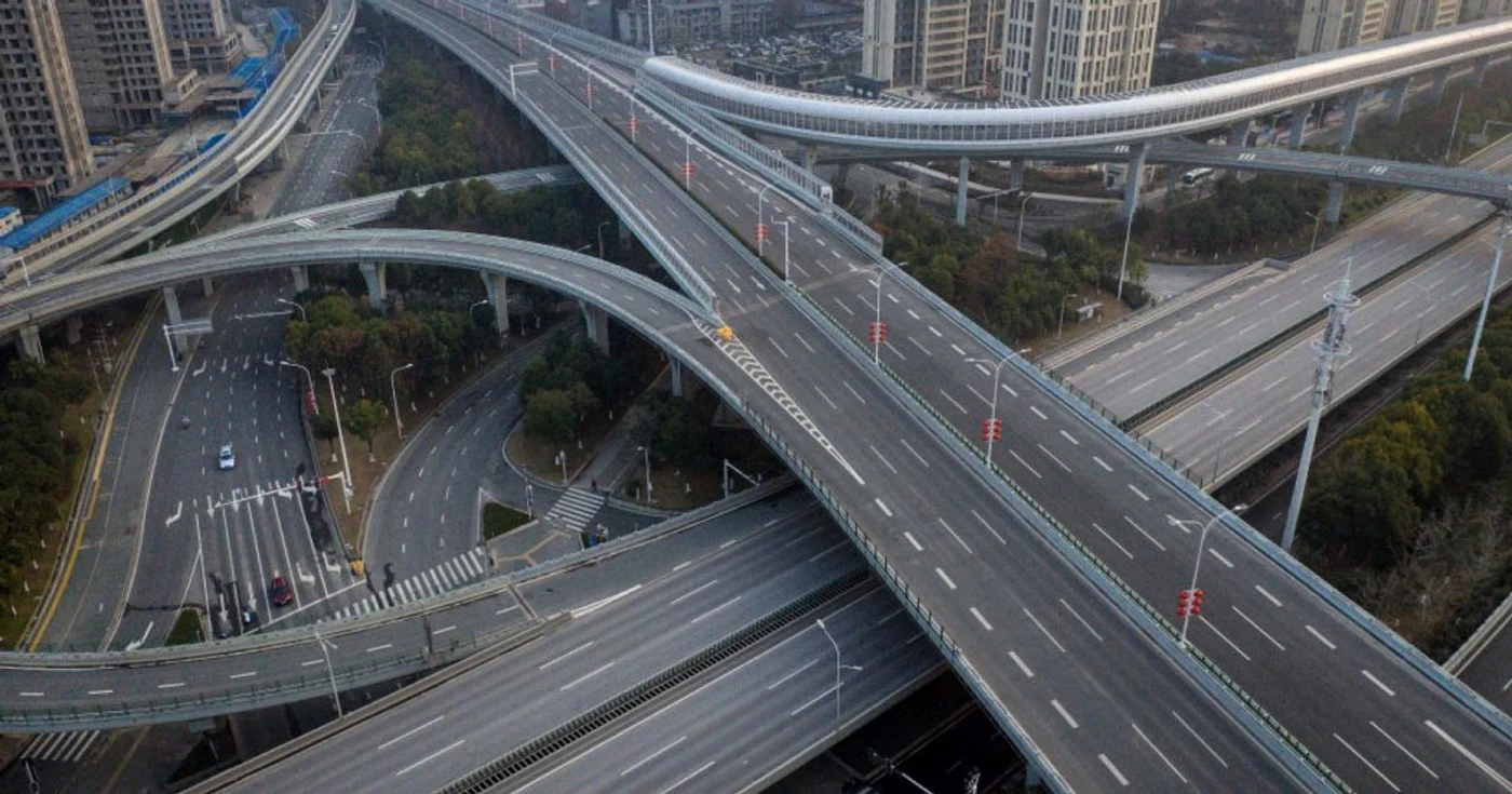 Străzi pustii în Wuhan, epicentrul coronavirusului FOTO Getty Images
