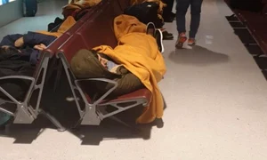 Pasagerii zborului anulat au rămas în aeroportul din Liege jpeg