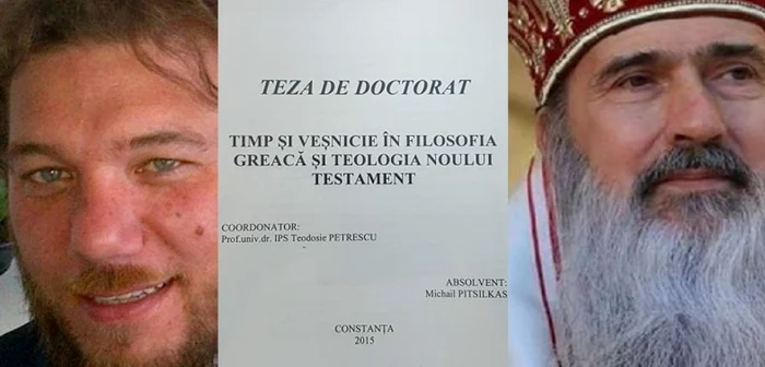 Doctorandul, teza de doctorat şi ÎPS Teodosie, îndrumătorul tezei