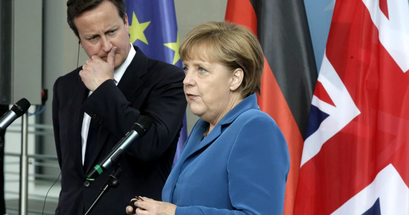 Angela Merkel şi David Cameron nu se pun de acord cu politicile de salvare a monedei euro FOTO Reuters