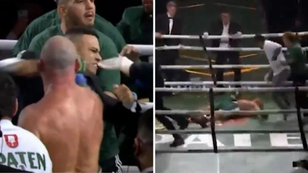 Lupte de stradă la un meci de MMA din Brazilia. Legendarul Wanderlei Silva, bătut de un individ în smoking