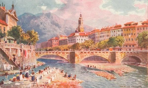 Promenade du Paillon din Nisa. Carte poștală de la începutul secolului XX (© Library of Congress)