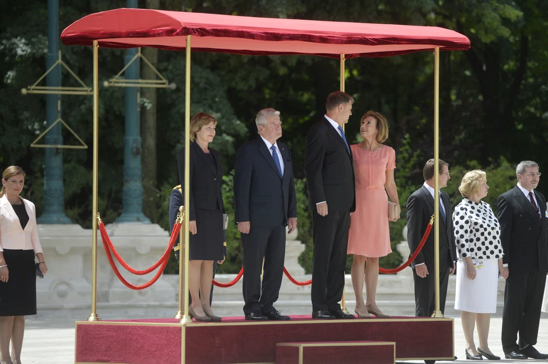 Klaus și Carmen Iohannis, alături de Joachim Glauck și Daniela Schadt