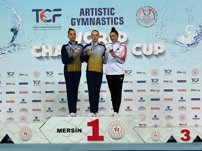 Ana Maria bărbosu, pe cea mai înaltă treaptă FOTO: Federația Română de Gimnastică