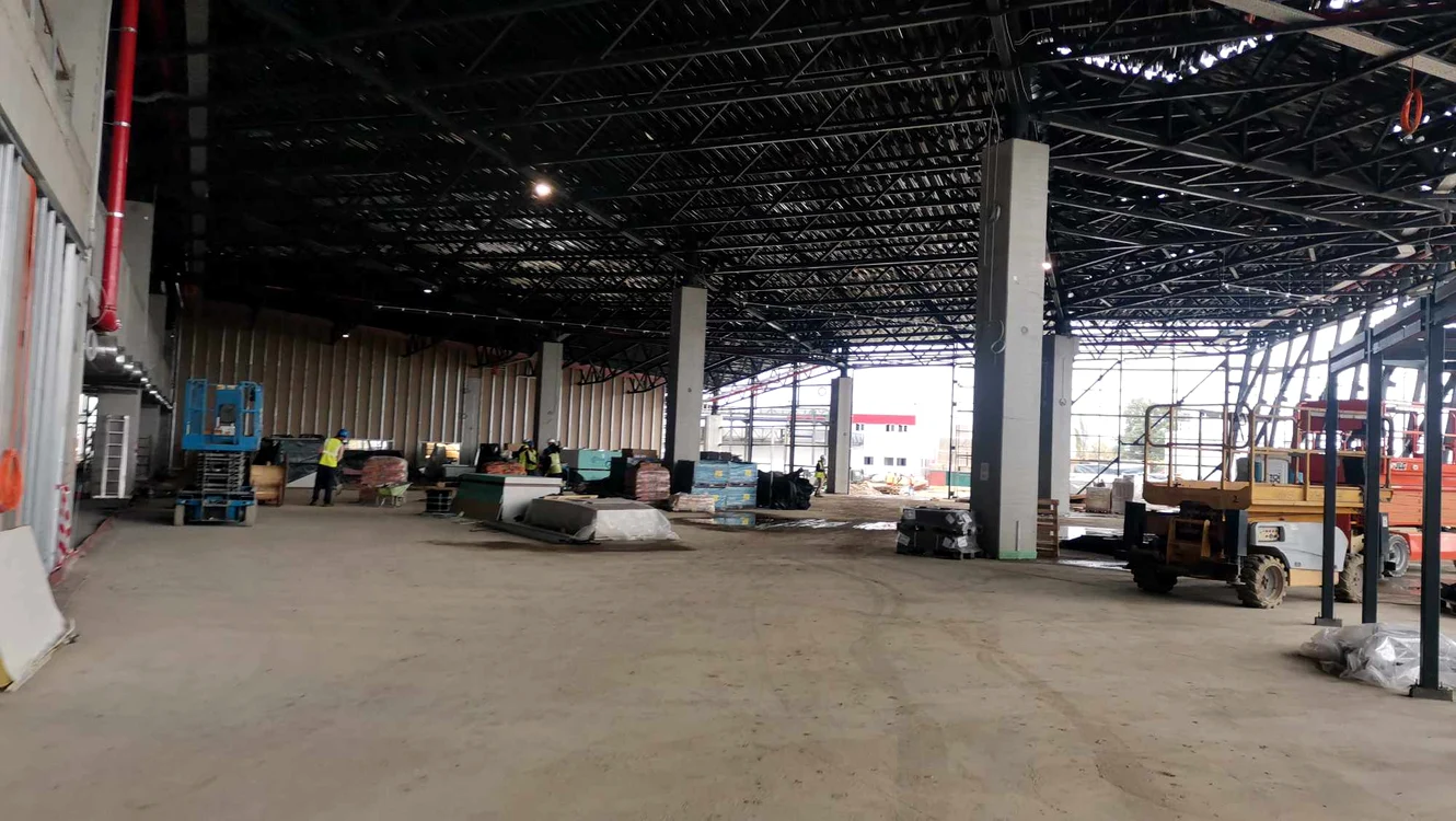 Construcția noului terminal de pe Aeroportul Timișoara FOTO Ștefan Both