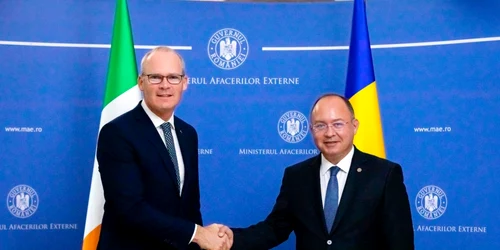 Bogdan Aurescu si Simon Coveney FOTO MAE