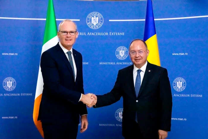 Simon Coveney şi Bogdan Aurescu