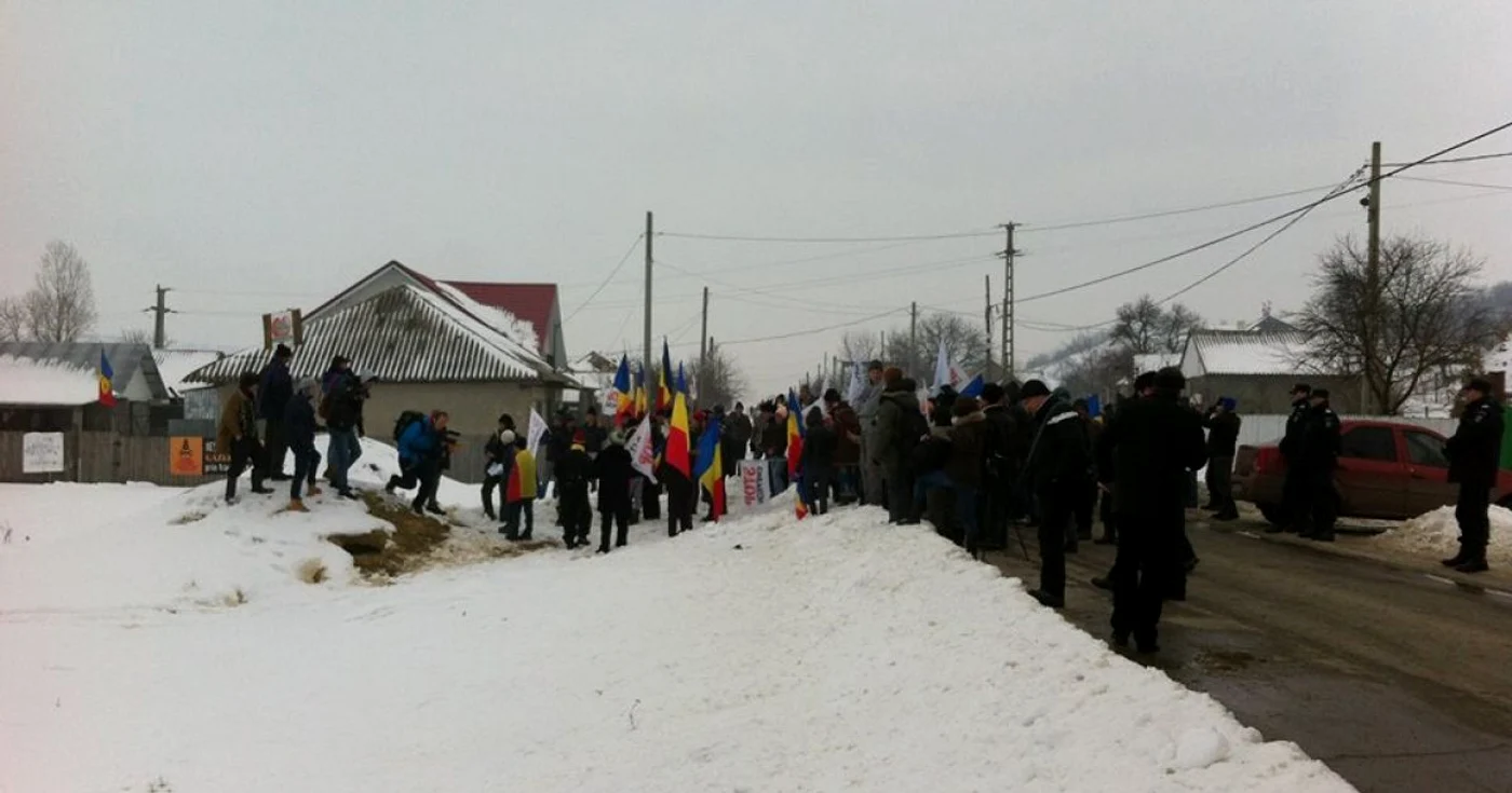 protest pungesti iarna