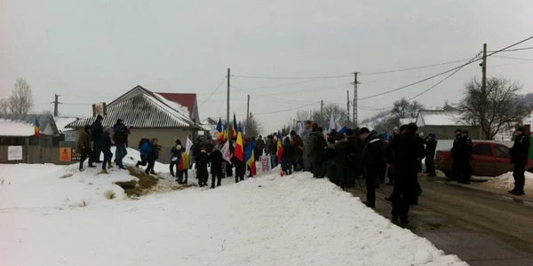 protest pungesti iarna