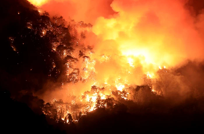 Incendiu de vegetaţie în Marmaris FOTO EPA-EFE