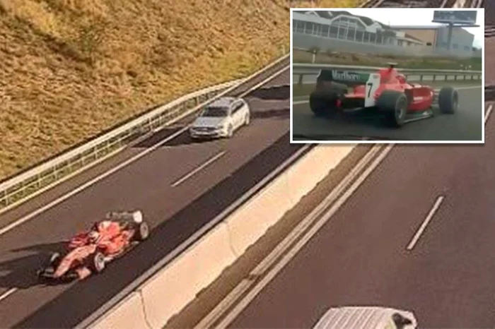 Șoferul unei mașini de curse de tip Formula 1, arestat după 6 ani de apariții pe autostradă. Poliția l-a putut identifica abia acum