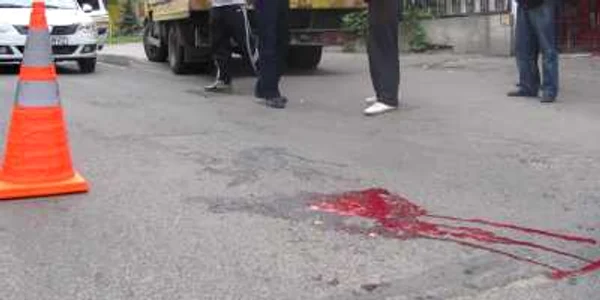 Victima a ajuns la spital