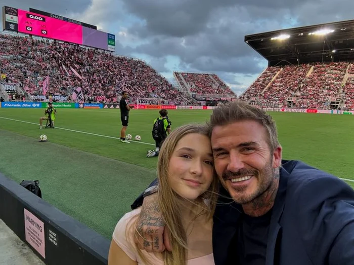 Harper și David Beckham PNG
