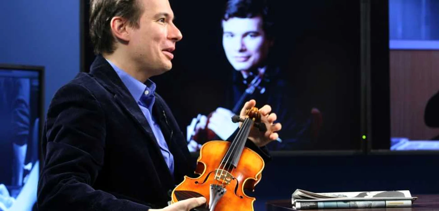 Alexandru Tomescu şi vioara Stradivarius FOTO Adevărul