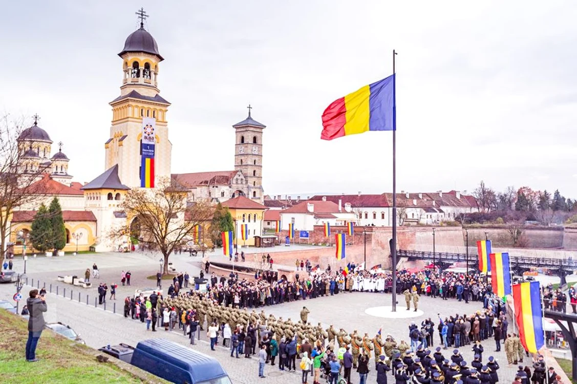 Manifestări de 1 Decembrie la Alba Iulia FOTO Adevărul