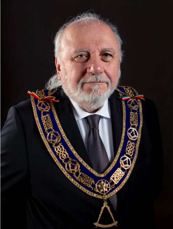 Adrian Dragomirescu a fost desemnat Mare Maestru al Marii Loji Naționale din România FOTO: MLNR