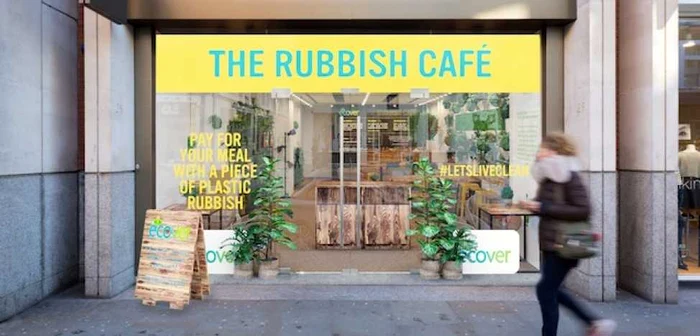 The Rubbish Cafe a fost deschisă în perioada 3-4 mai, la Londra