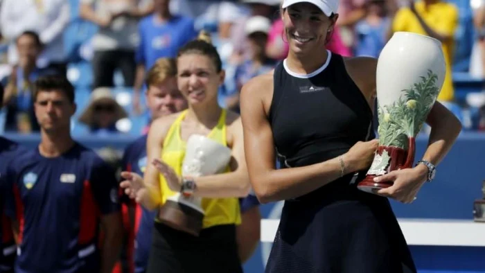 Muguruza a învins-o anul trecut pe Halep