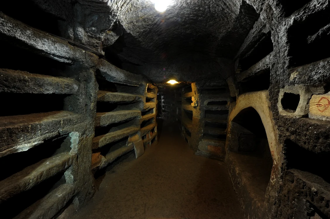 Catacombele Santa Priscila, Roma. Foto: Shutterstock