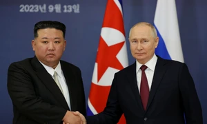 Kim Jong un si Vladimir Putin FOTO EPA EFE jpg