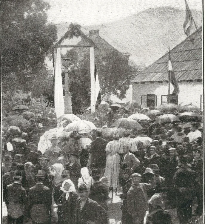 Buzduganul din Vulcan, în 1896. Foto: Ziarul duminical.