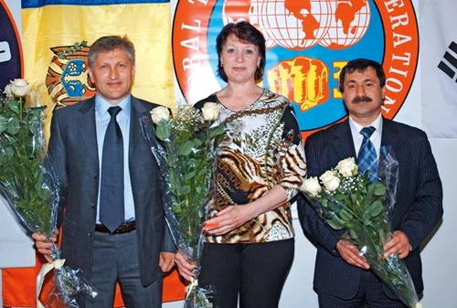 Nicolae Juravschi, Larisa Popova și Tudor Casapu (de la stânga la dreapta) sunt singurii campioni olimpici din Moldova