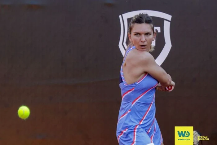 Simona Halep în acțiune la Cluj, la Winners OpenFOTO: Facebook/ SportsFestival