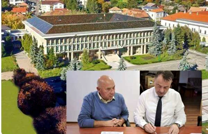 Prefectul şi constructorul au semnat contractul FOTO Prefectura Sălaj